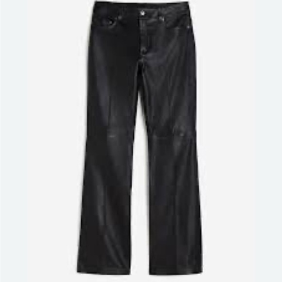 H&M Pants - H&M Black Faux Leather Trousers